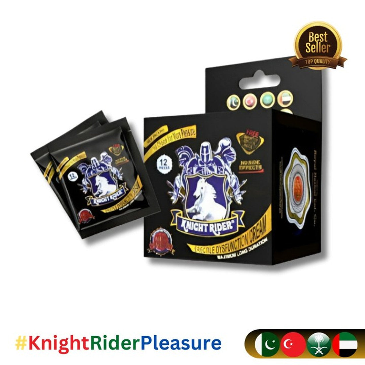 KNIGHT RIDER CREAM + CONDOMS – 06 PIECES
